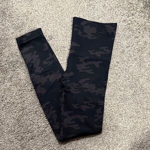 SPANX Black Camouflage Leggings